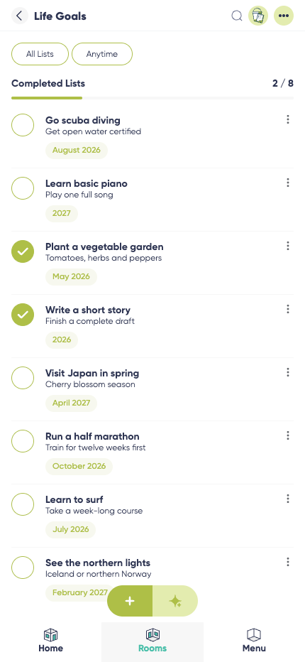 Bucket List Preview